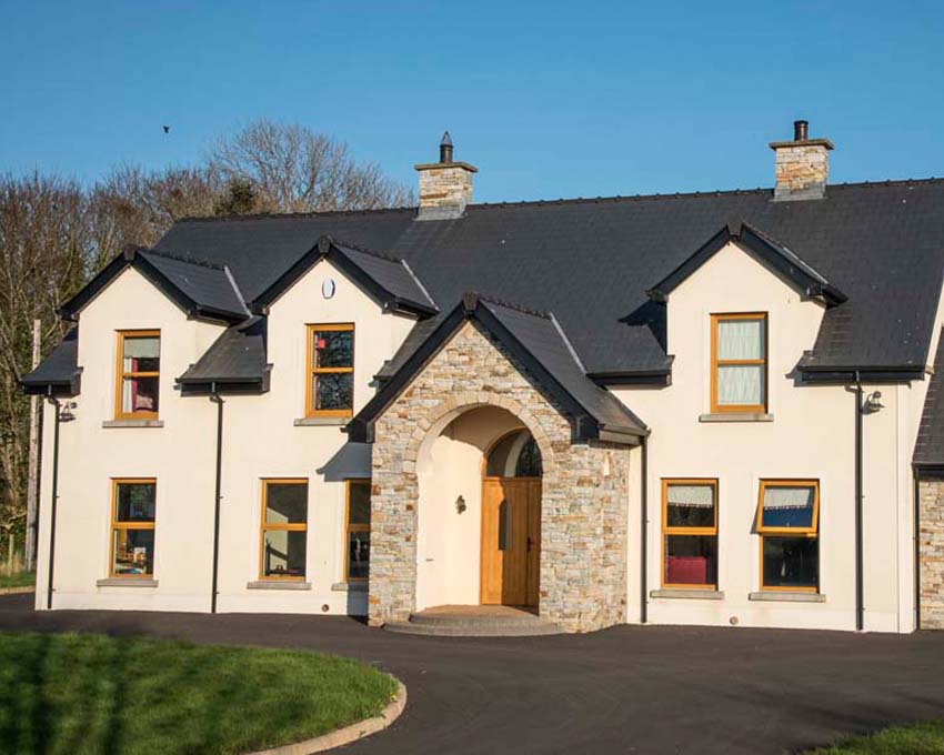 Private House KRend Plastering Castlederg Mimnagh Contracts Ltd